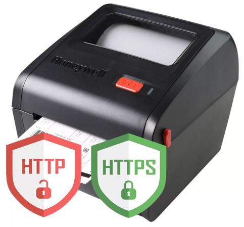 HTTPS протокол в принтерах Honeywell